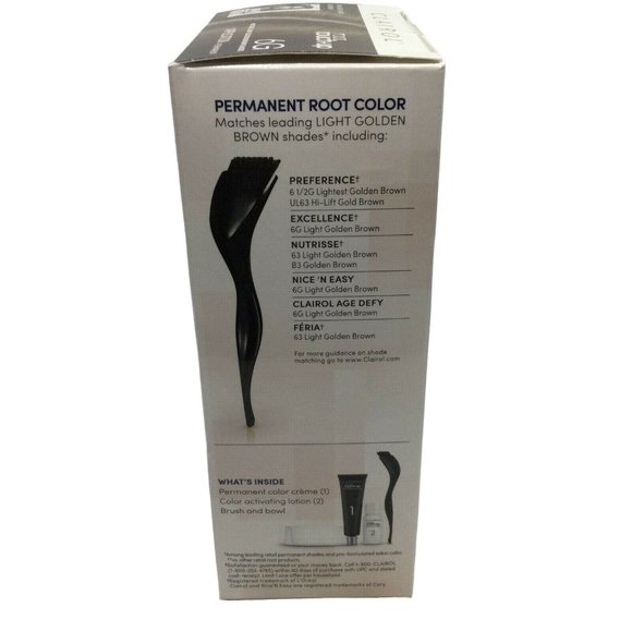 Lot 2 Clairol Nice 'n Easy Root Touch Up Hair Color Kit #6G LIGHT GOLDEN BROWN - Picture 7 of 7